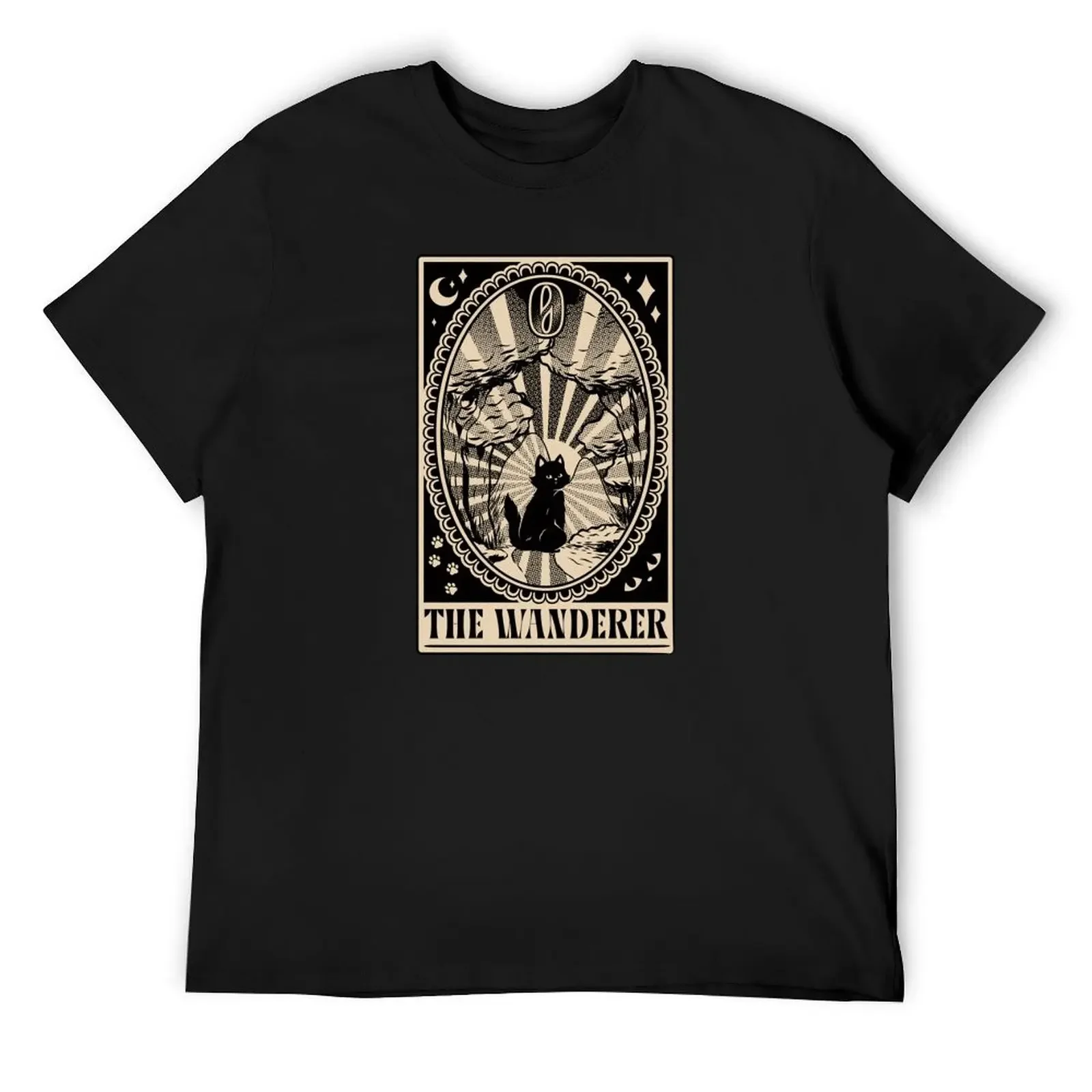 

The Wanderer Cat Tarot by Tobe Fonseca T-Shirt summer clothes custom shirt shirts graphic plain mens t shirts pack