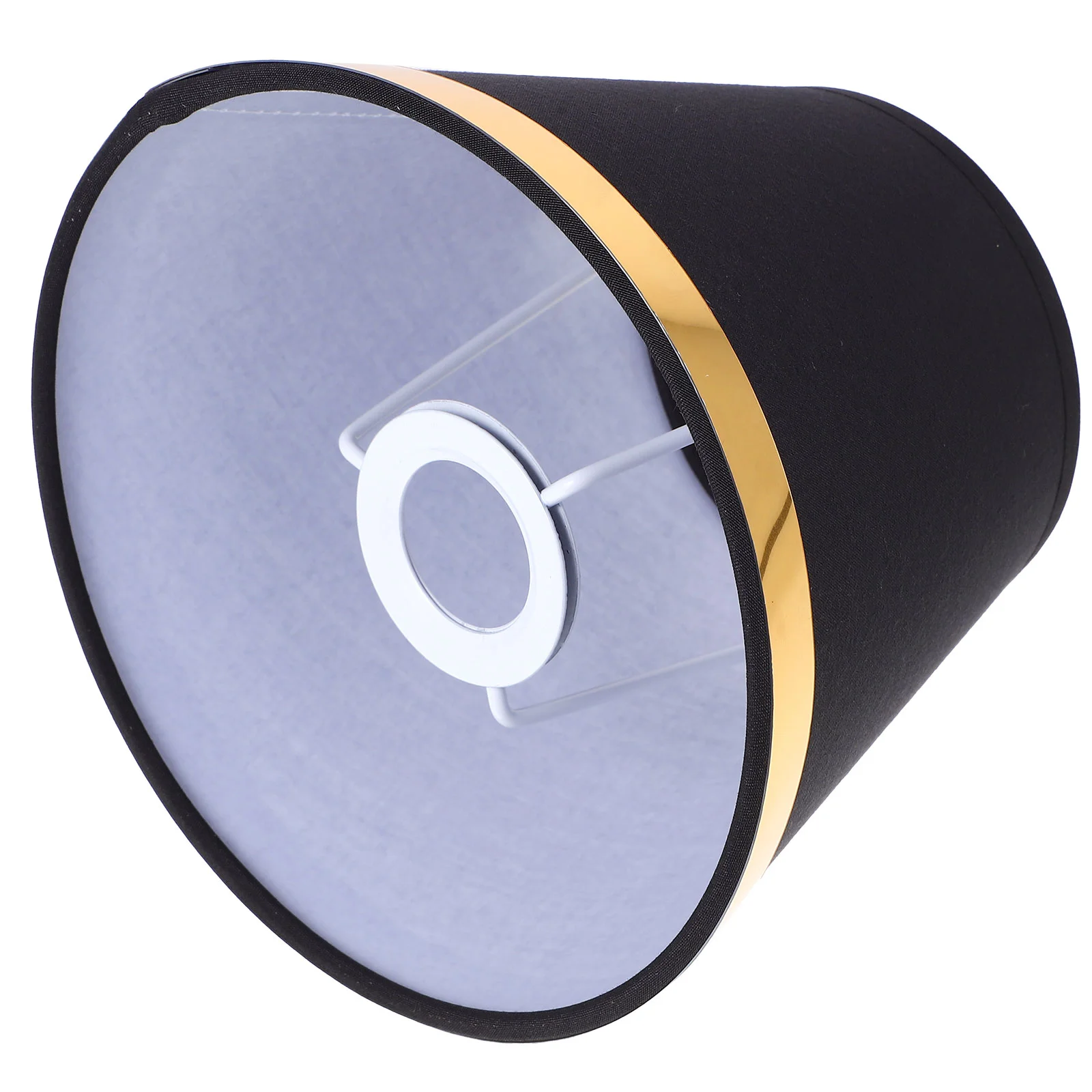 Modern Minimalist Fabric Lampshade Black Replaceable Table Light Covers Thick Diffuse Glare Bedroom Living Room Cloth