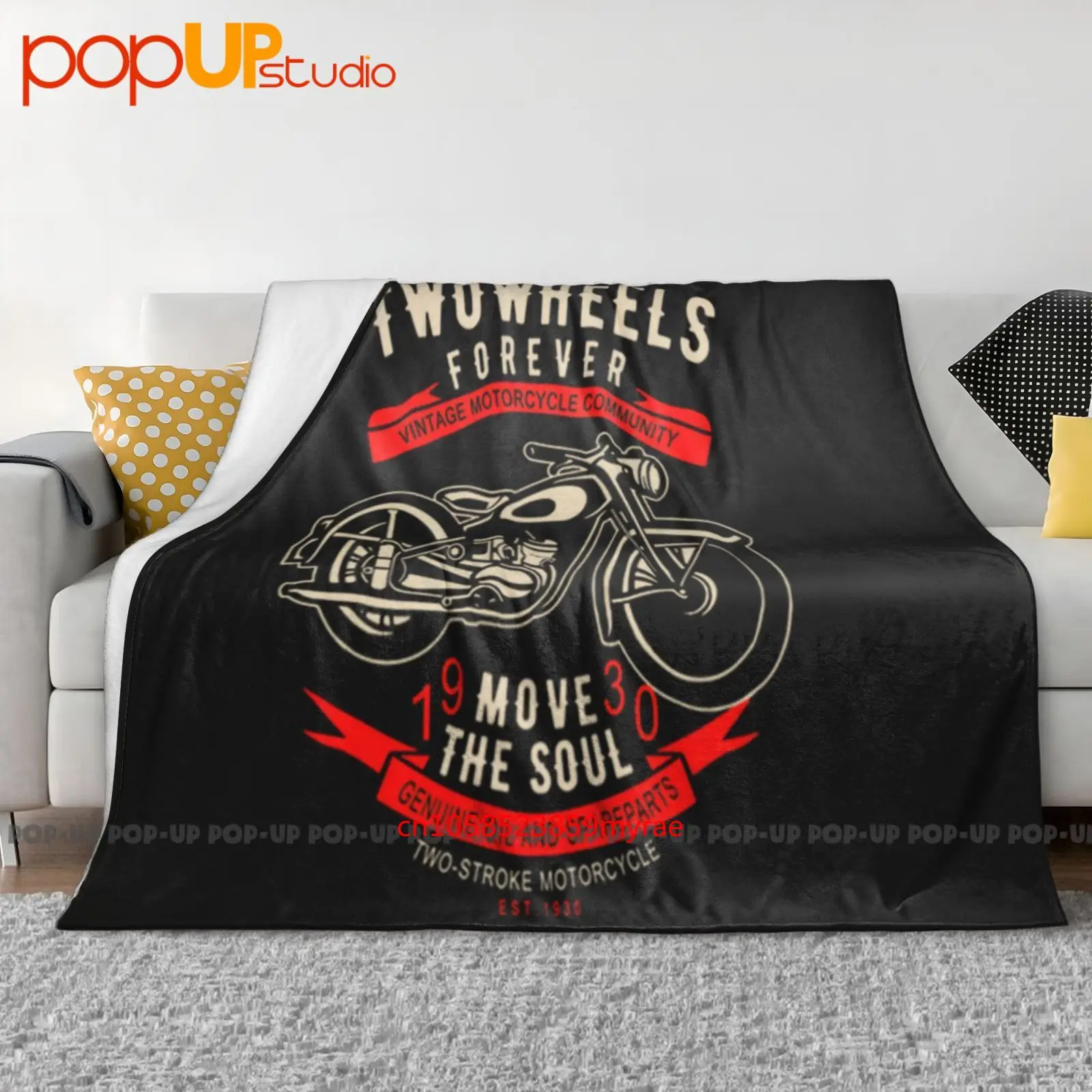 Motocicletas Dkw Rt 125 Manta ultrasuave Edredón Funda de sofá de invierno Fundas de cama