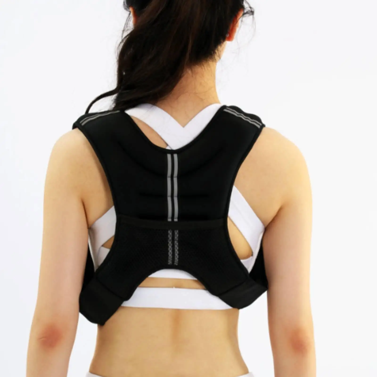 Training Weight Vest Elastic Nylon Contoured Padded Sections Gym Accessories Muscle for Fitness