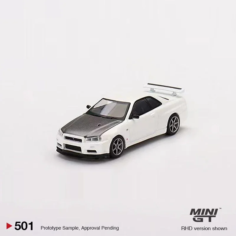 

MINIGT 1:64 Model Car Skyline GT-R (R34) V-Spec II N1 White #501 RHD