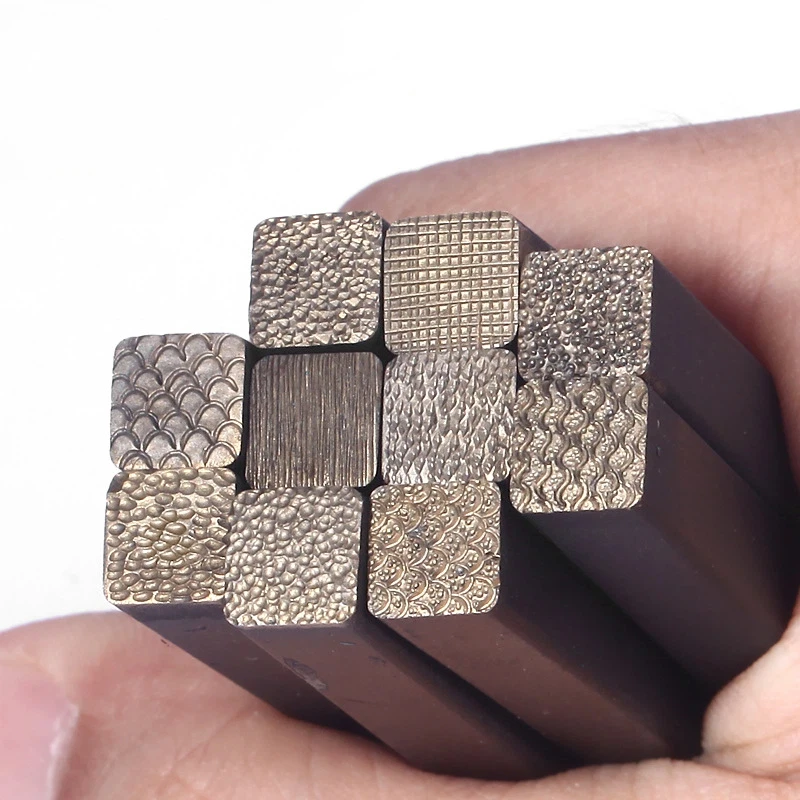 Jewelry Stamps Gold and Silver Jewelry Texture Engraving Dies Bracelets and Rings Water Ripple Pattern Gold-Forging Tools