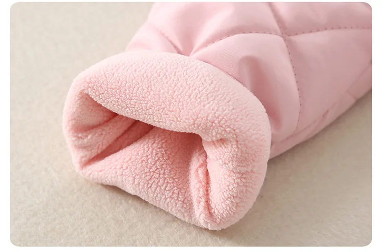 Aynigiell Spätherbst, Frühwinter Baby Overall dicke warme Säugling Kapuze in Fleece Stram pler Neugeborenen Jungen Mädchen Overalls – Detail 15