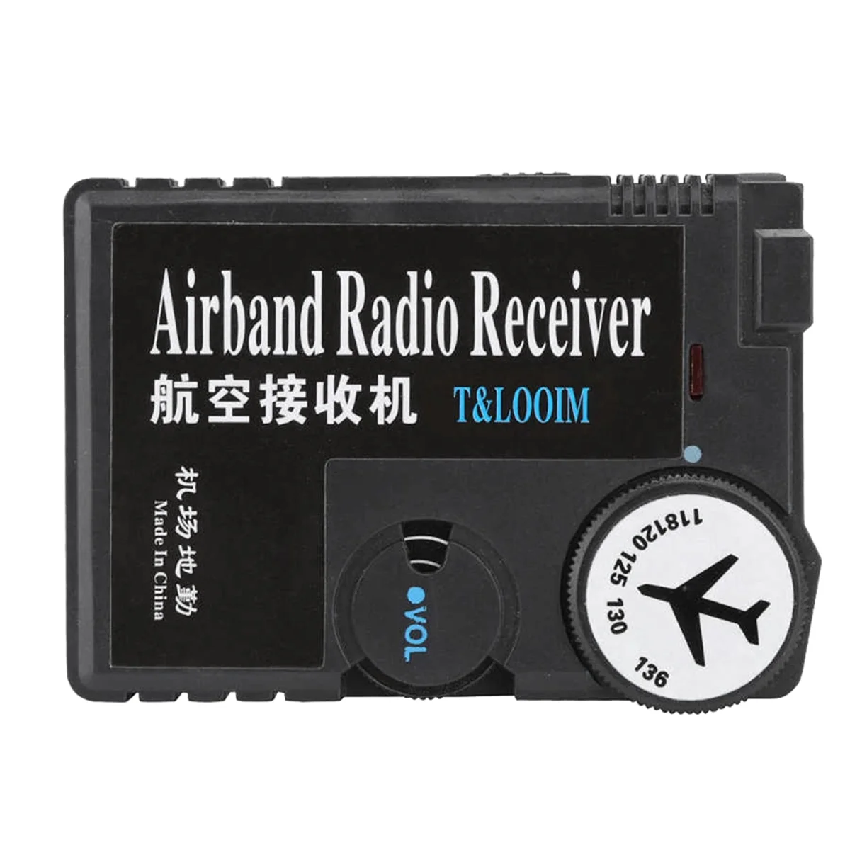 

ABEZ 118-136MHz Airband Radio Receiver High Sensitivity Air-To-Ground Aeronautical Band Receptor Digital Radio Receiver