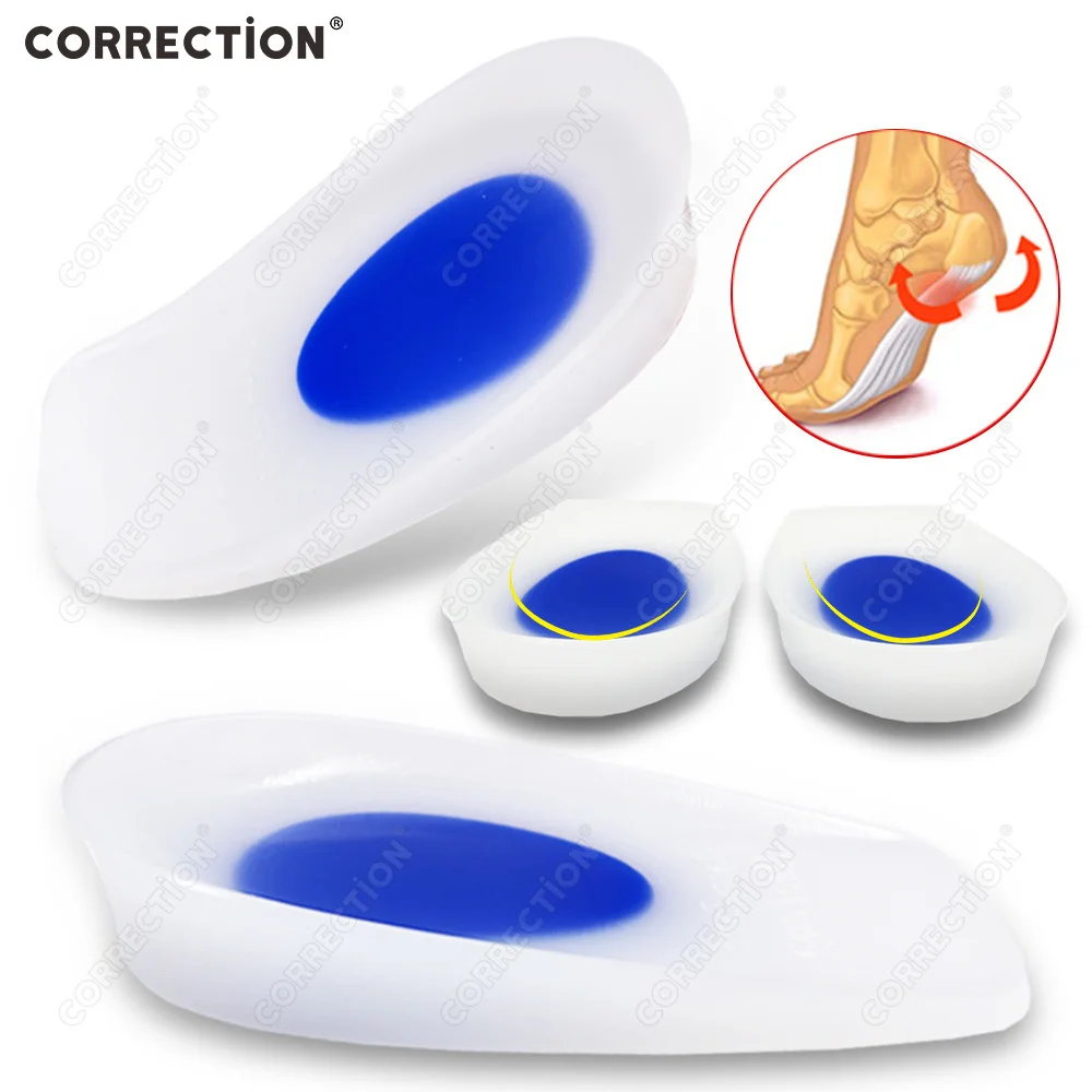 

Силиконовые гелевые стельки для облегчения боли при пяточных шпорах, ортопедические, увеличивающие рост, амортизирующие, с полной поддержкой стопы, для мужчин и женщин