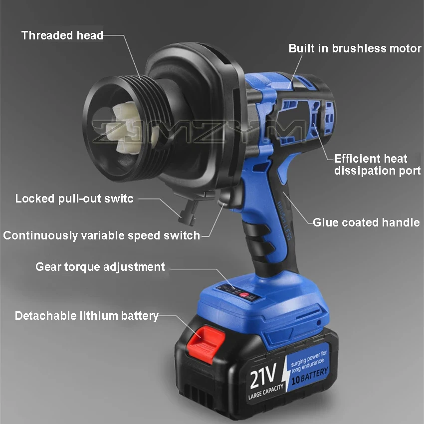 Wireless Electric Oil Pump Lithium-Ion Fuel Transfer Pump for Oil Well Fuel Dispensing Portable Power Equipment Tool