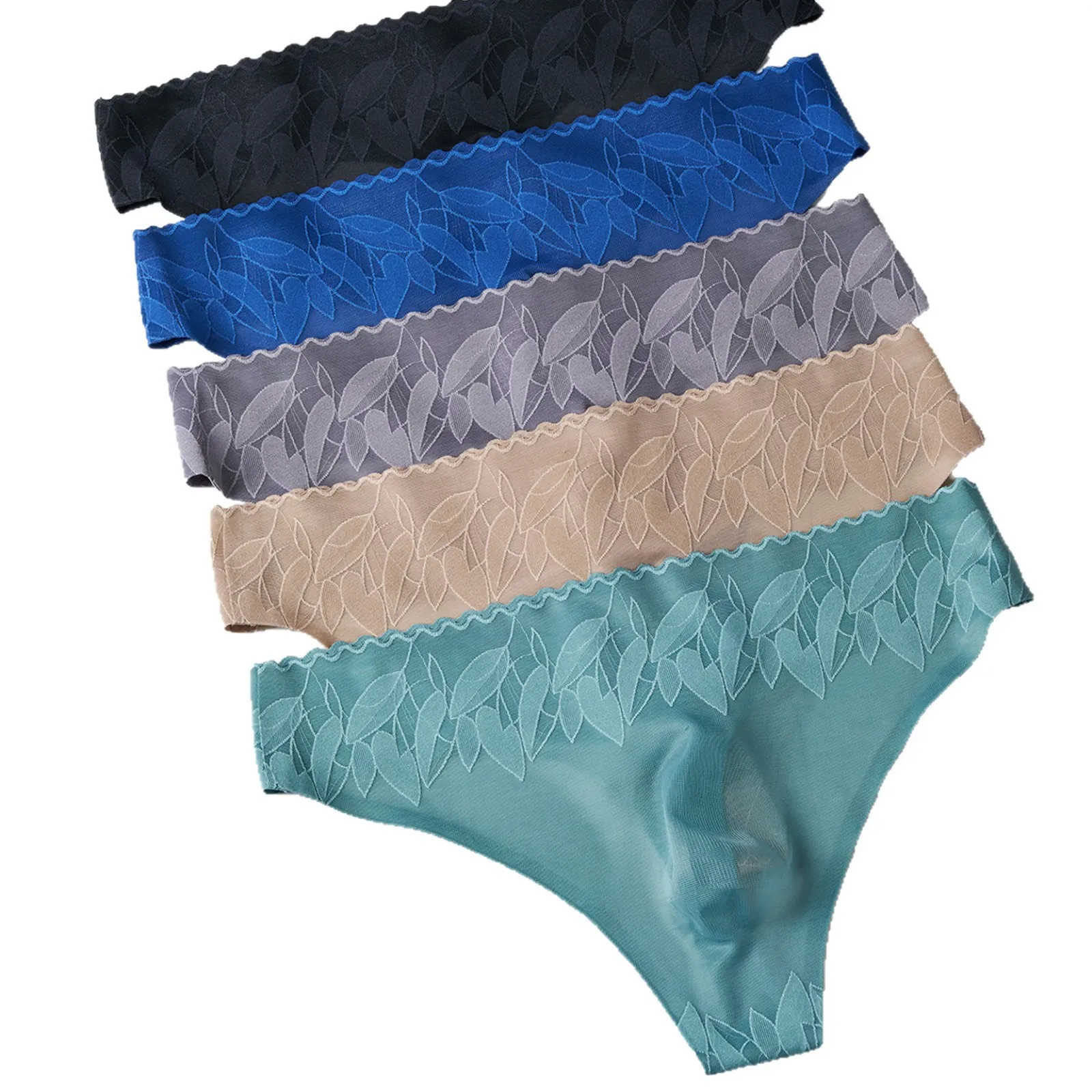 ثونغ من الحرير الجليدي للرجال مثير على شكل حرف U محدب الحقيبة g-سلسلة سيسي المثيرة ثلاثية الأبعاد الانتفاخ T الظهر الملابس الداخلية سلس سريعة الجافة شعور رائع الكلسون #2