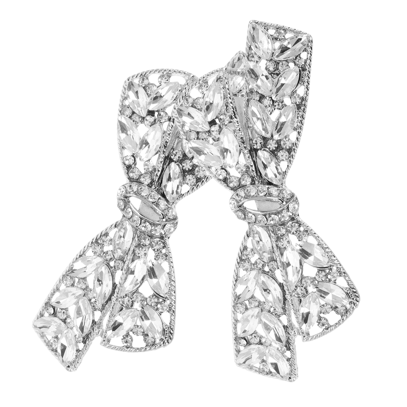 

Detachable Shoe Clips Rhinestone Metal Decorations High Heels Accessories Bowknot Charms Bling Embellishments for Women Shoe