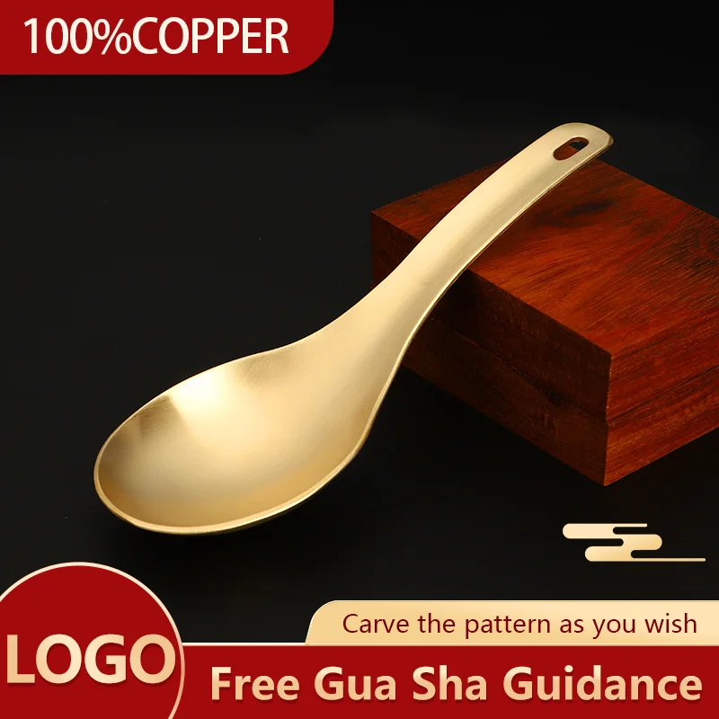 

Free custom logo Brass scraping plate whole body gua-sha massage tool shoulder neck meridians Gua sha copper metal guasha knife