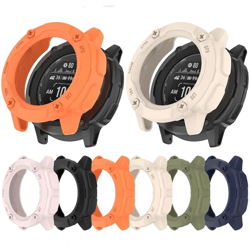 

Smartwatch TPU watch Case Hollowed-out Protection Shell Frame Bumper Cover For Garmin instinct 2X Protective Case