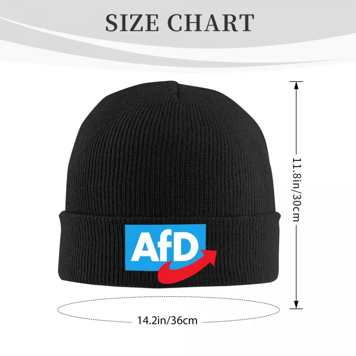 Alternative Germany AfD Knitted Caps Women's Men's Skullies Beanies Autumn Winter Hat Acrylic Casual Melon Cap