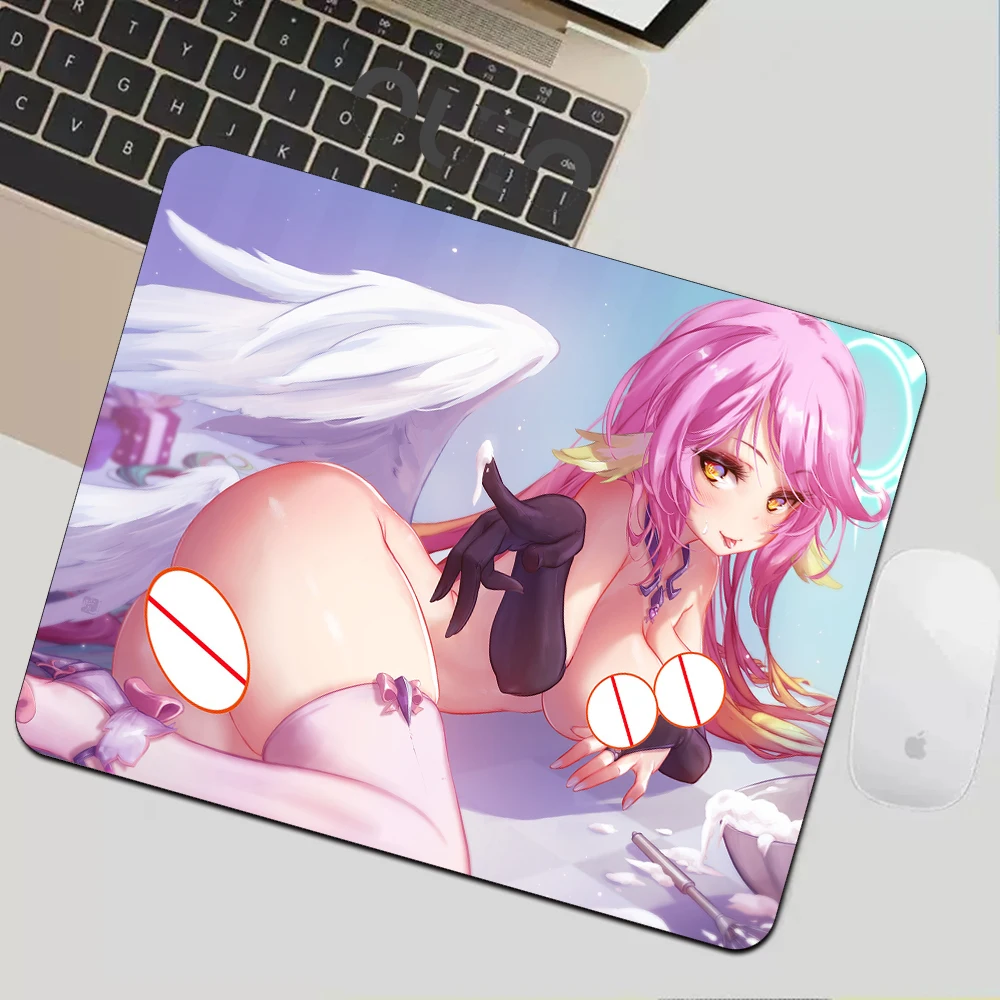 Uncensored Sexy Naked Mouse Pad No Game No Life Anime Varmilo Mouse Mat Accessories Kawaii Mousepad Gaming Pc Gamer Keyboard Pad