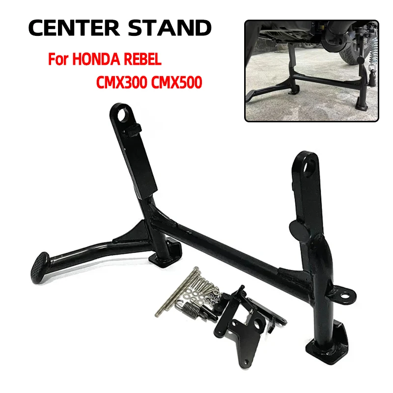 For HONDA REBEL CMX300 CMX500 CMX 300 500 2017-2024 Motorcycle Middle Kickstand Center Parking Stand Support Bracket Accessories