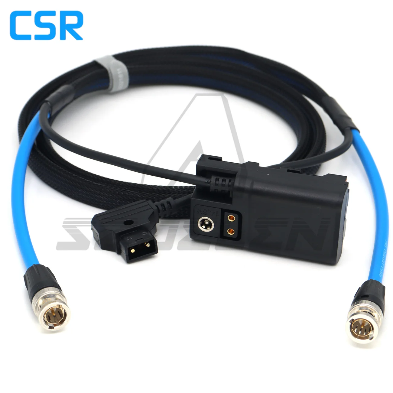 BNC 12G 4K SDI Video, D-TAP to NP-F 970 750 550 Power Cable for Atomos Shogun Ninja SmallHD Blackmagic Video Assist Monitor 1.5M