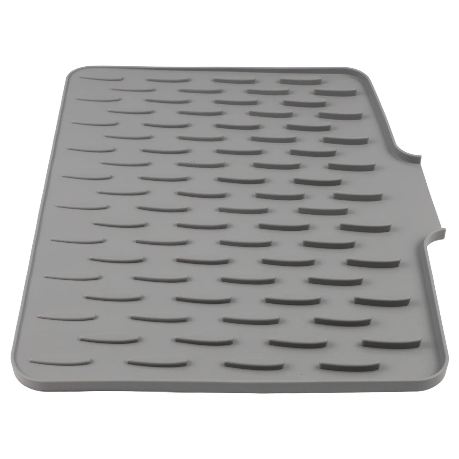 

Silicone Kitchen Drain Pad With Tilted Water Diversion Mat Heat-Resistant Pad Non-slip Mat Kitchen Utensils Countertop Protector