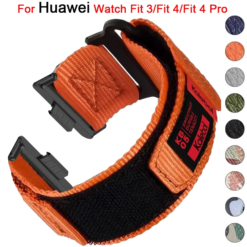 Nylonband für Huawei Watch Fit 4 Fit 3 Sport Smartwatch Armband Correa Huawei Watch Fit 4/Fit4 Pro Armband Armband
