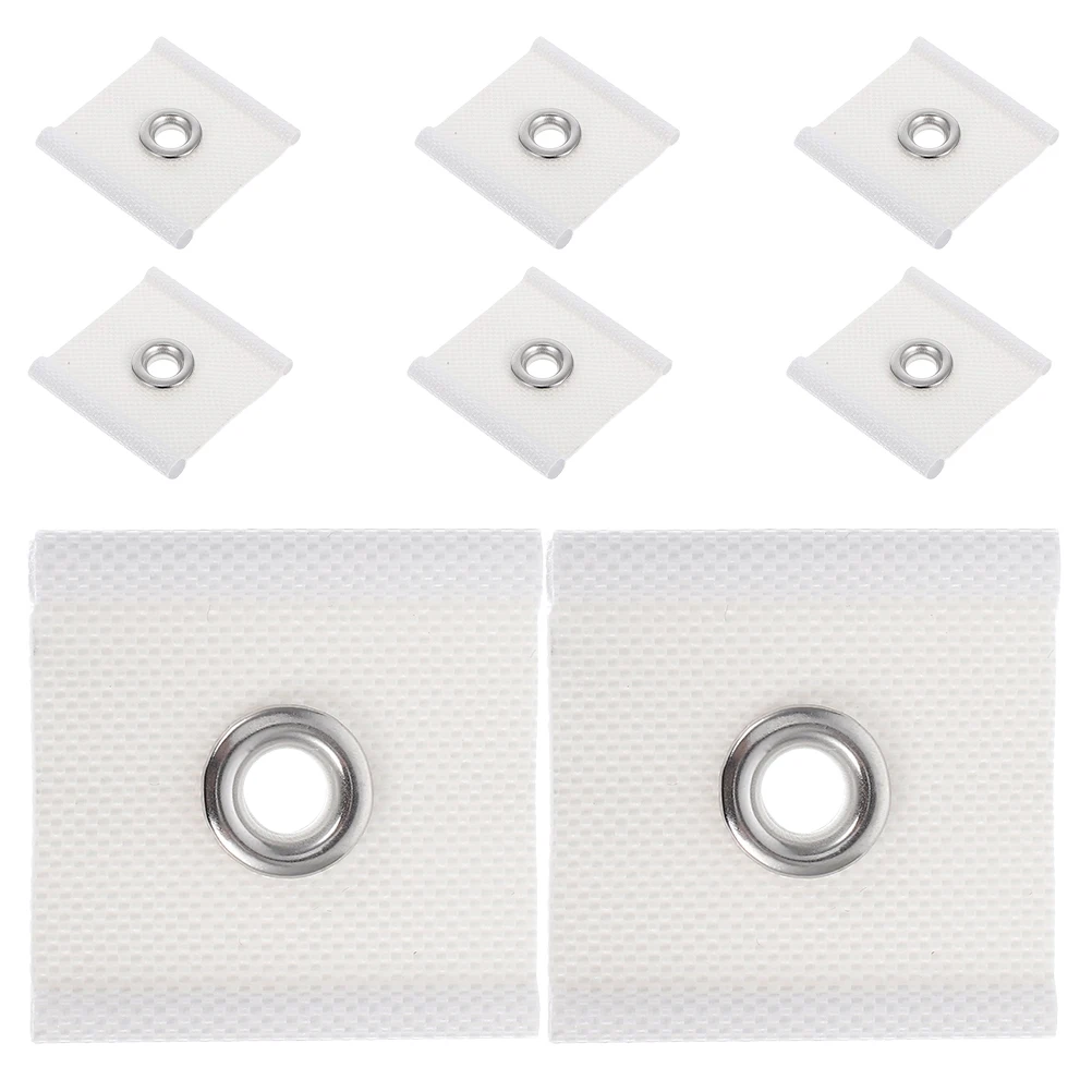 

8 Pcs RV Hitch Camper Accessories Awning Eyelets Fittings White Pvc Coated Fabric