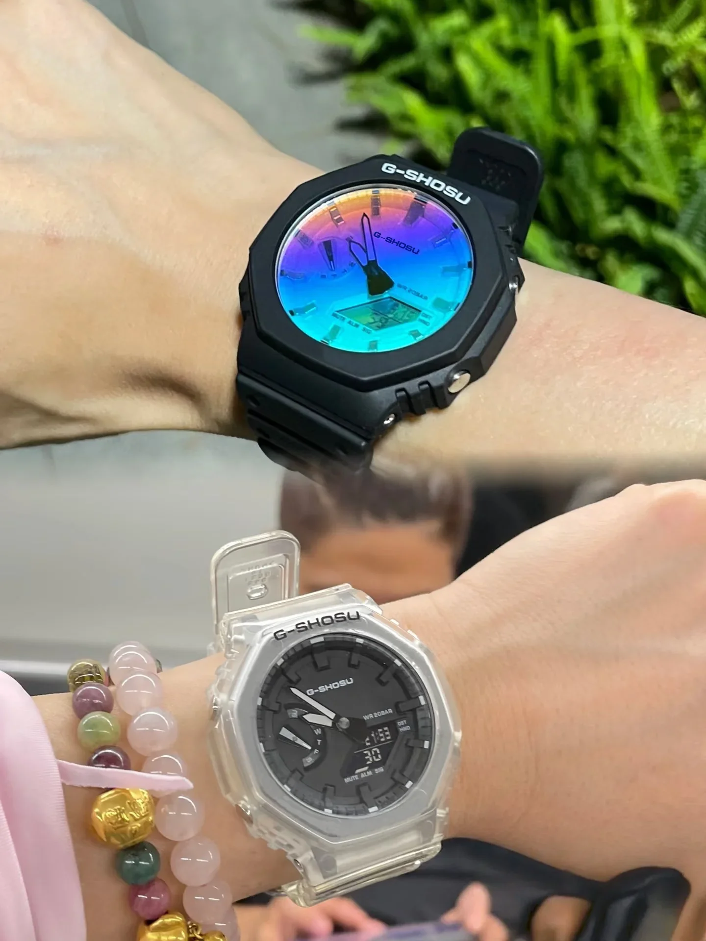 

8887 Магазин 8887 МагазинСпортивные цифровые электронные часы унисекс Полнофункциональные светодиодные часы мирового времени с двойным дисплеем Водостойкая серия из дуба