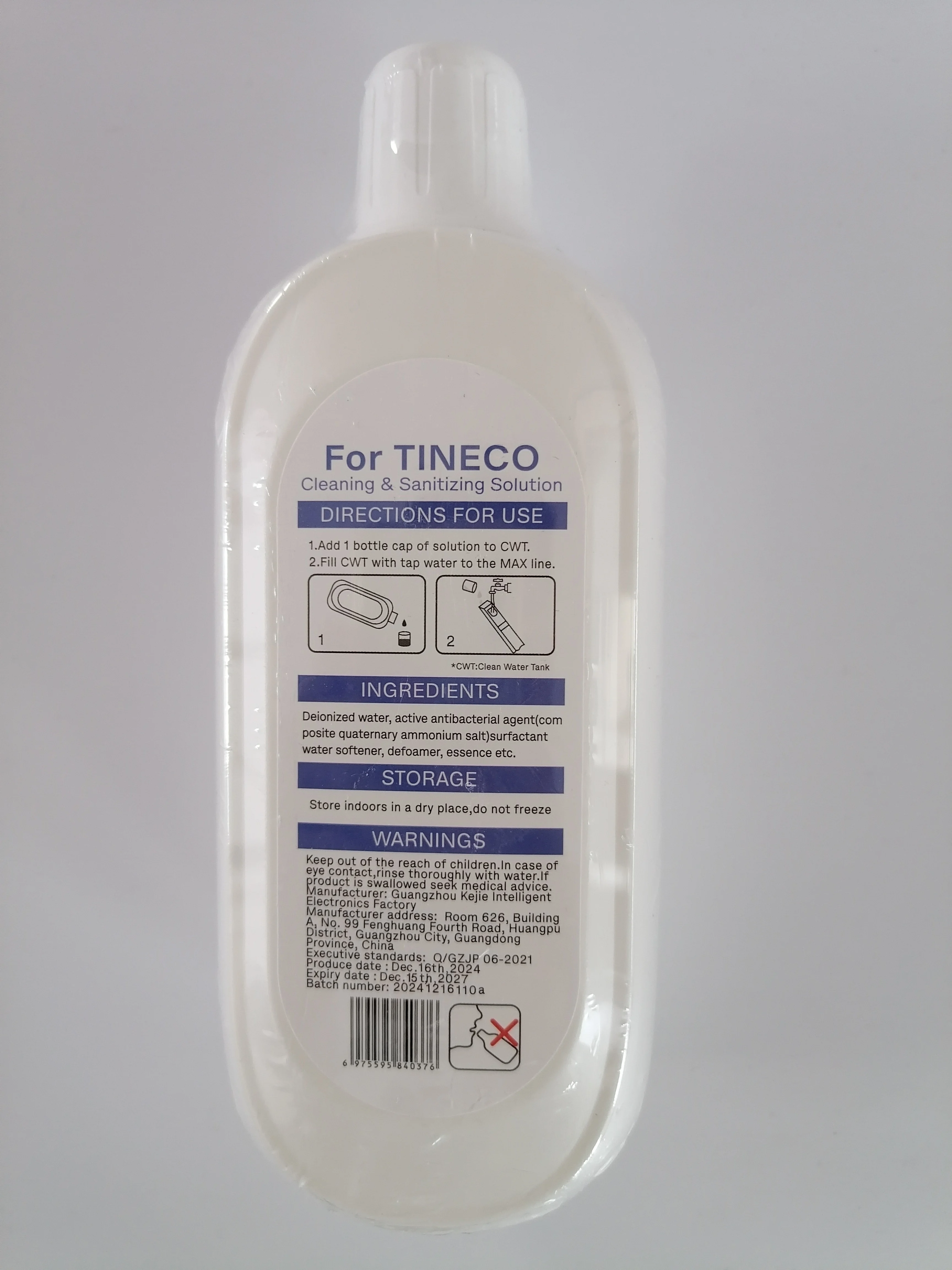 500ML Lemon Flavor Cleaning Solution for Tineco All Series Robot Vacuum Cleaner Accessories