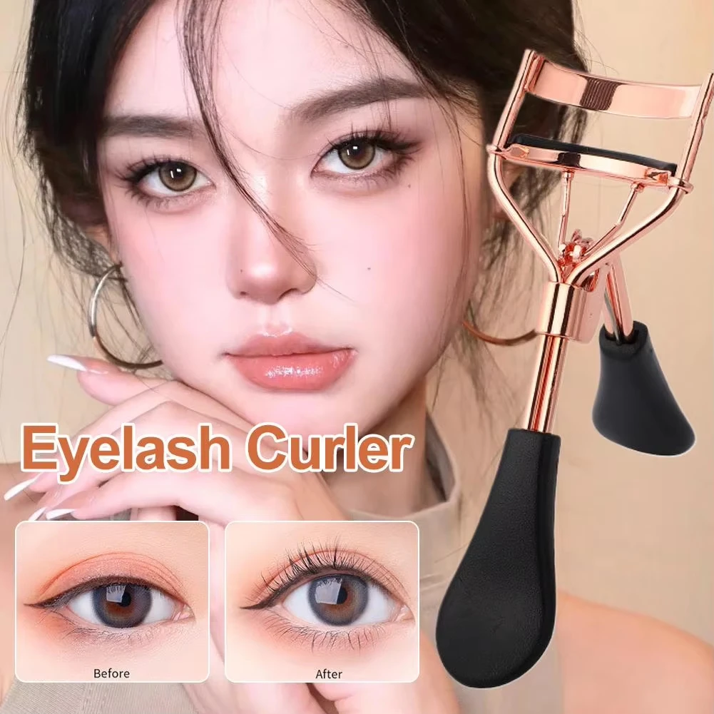 New Stainless Steel Eyelash Curler Portable Eyelash Curler One-Step Lash Curler With Comfortable Grip Fits All Eye Shapes