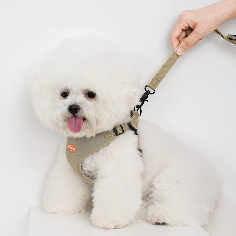 ONECUTE Handsfree Pet Dog Puppy Harness with Adjustable Traction Rope Cat Breathable and Not Tight