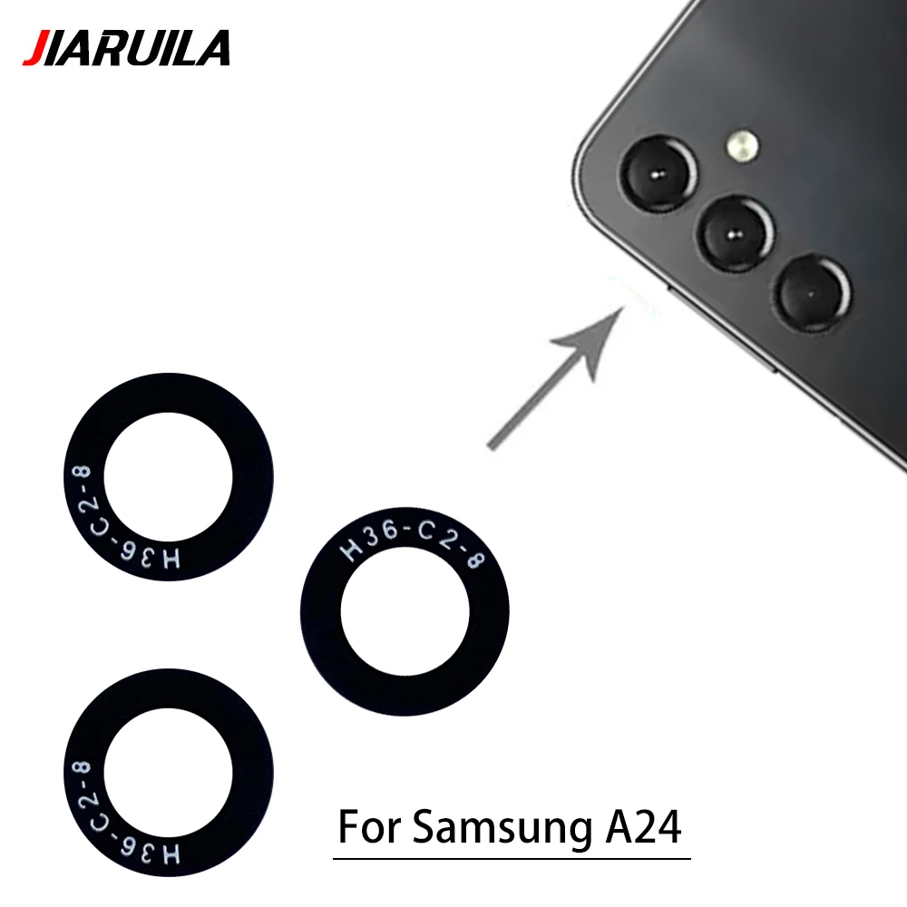 Rear Back Camera Lens Glass For Samsung A04 Core A04 A04E A04S A14 A24 A34 A54 5G M14 M54 With Adhesive Camera Lens