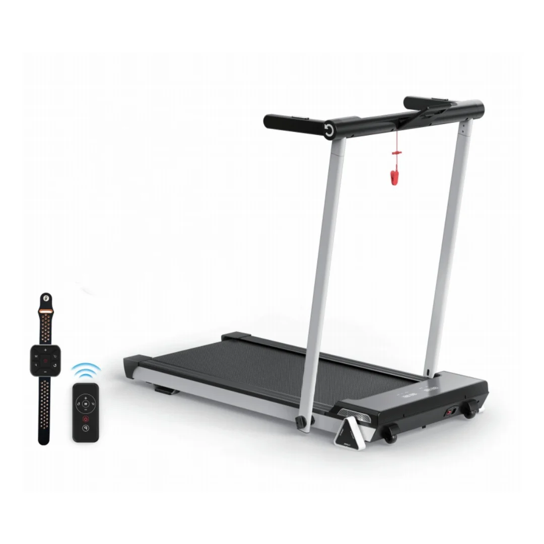 Foldable Desk Treadmill,3‑Level Manual Incline,LED Display Remote Control for Home Office Cardio