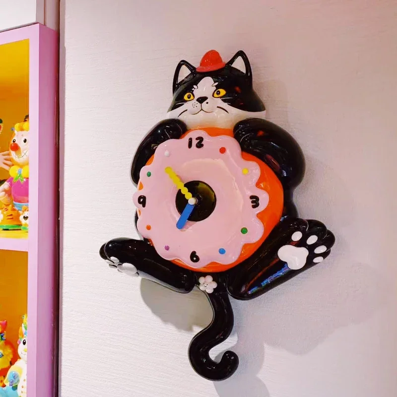 الوجه القط مصمم غرفة رولكس جدارية كبيرة الزاوية الرقمية ساعات الحائط Poedagar آلية تزيين الساعات عقارب الساعة Relogio Parede