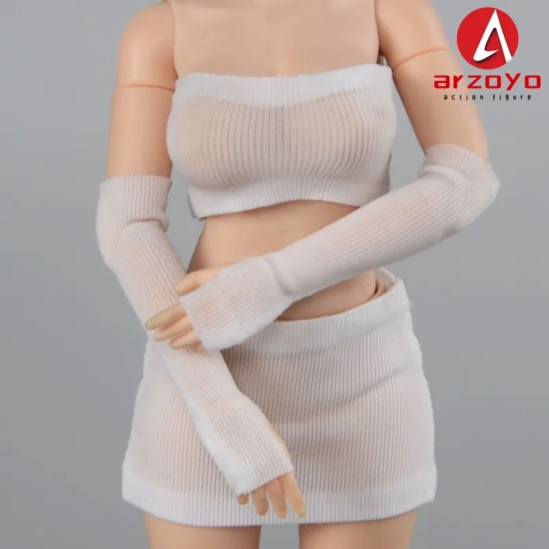 CHILI TOYS 1/12 Scale Female Gloves Arm Sleeves Clothes Accessories Model Fit 6'' Soldier Action Figure Body Dolls