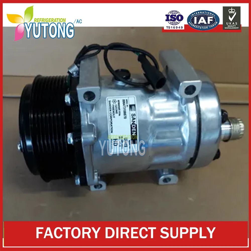 SD7H15 AC Compressor For Lveco EuroCargo/ Eurostar JCB tractor truck 4894306 504185596 550197 850079506 504185596 550197 8500795