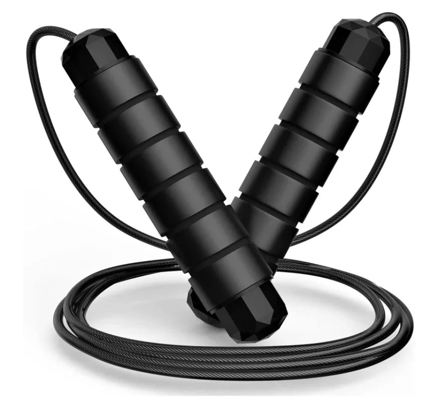 

Fitness Workout Weighted Handle PVC Coated Steel Wire Adjustable Speed Skipping Rope Jump Rope