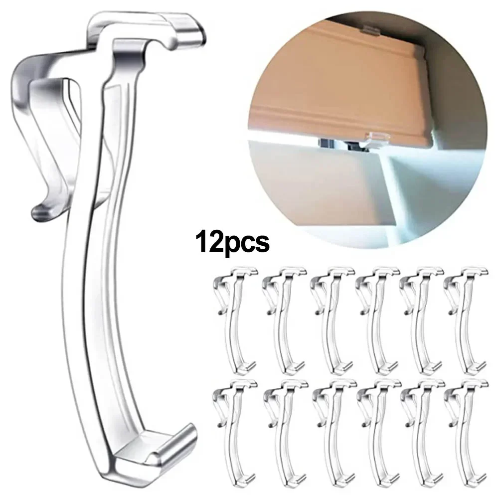 Hardware Home Building Valance Clips Curtain Baffle 12 Pcs 2.5inch Length Clear Plastic Sturdy 12pcs Replacement