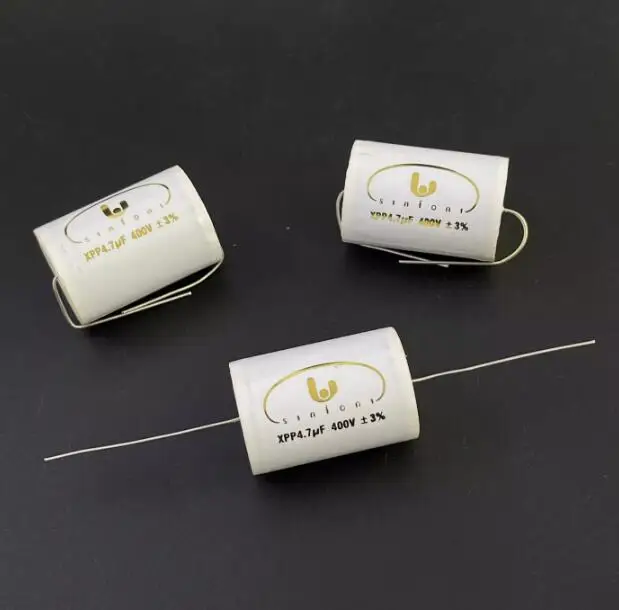 4pcs/lot original Italian Sinfoni 4.7UF 400V 24x35mm 30UF 250V 23x45mm copper foot car audio capacitor free shipping