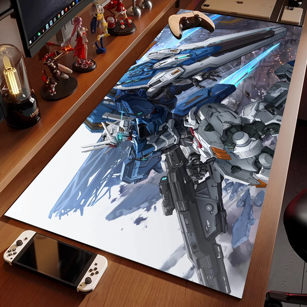 

Mechanical Warrior G-Gundam Mousepad Desktop Keyboard Carpet Computer Gaming Accessories Anti-slip Large Deak Mat Gift for Boys