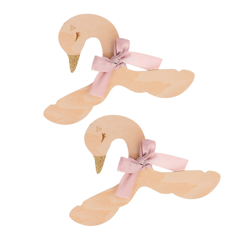 

Bowknot Wood Rack Bowknot Clothes Hanger Swan Kids Room Kids Clothes Hanger Wood Coat Rack Storage Fashion
