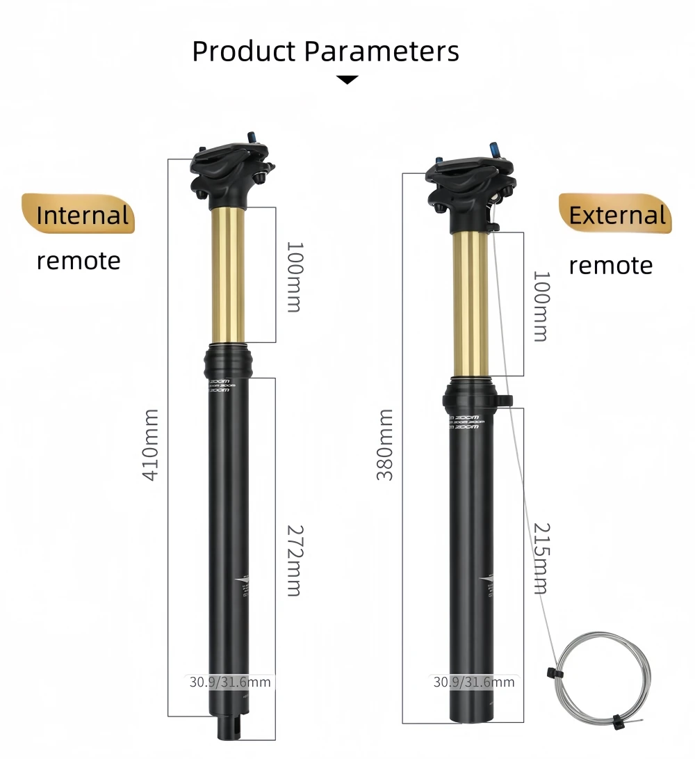 ZOOM Bicycle Remote Control Seat Tube Mountain Bike Hydraulic Lift Seat Remote Control Of Hydraulic Lifting Seatpost For Bicycle