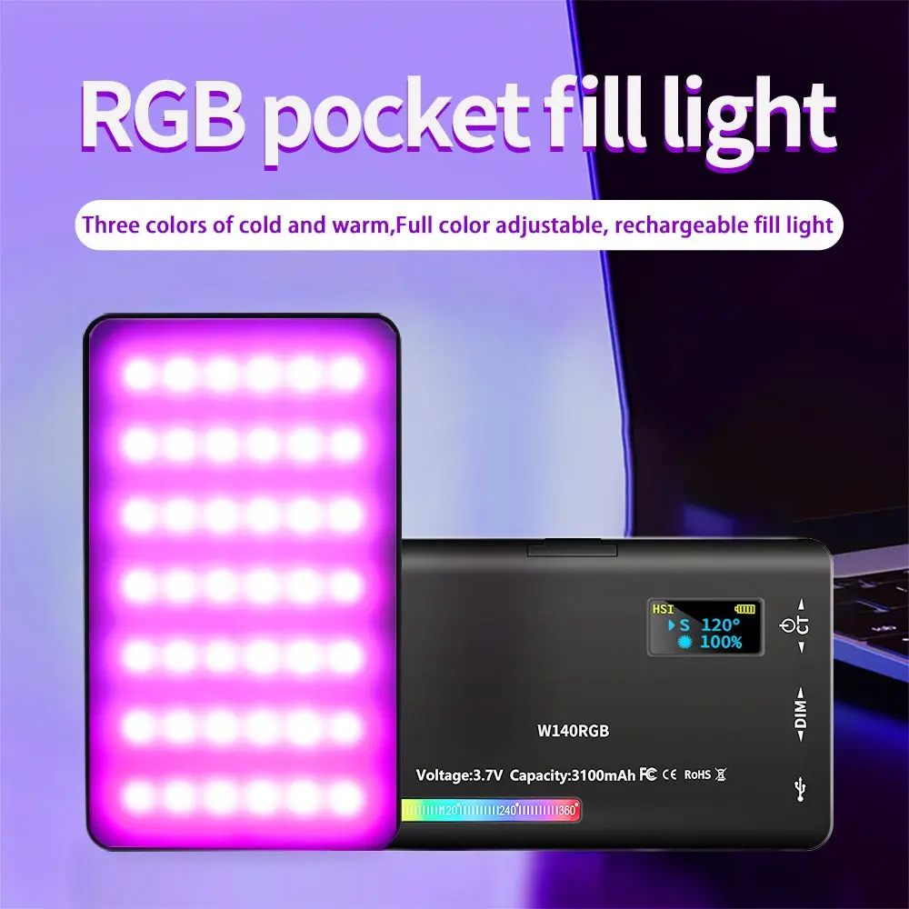 Selfie Light RGB Lights 3100mAh Rechargeability Led Photography Lighting Video Photo Studio Camera Consumer Electronics