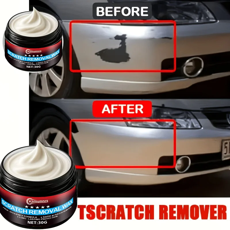Upgraded Car Paint Scratch Removal Kit - Disappearing Scratches, Scratch Repair Cream, Car Paint Renovation Paste, Nano Polishin