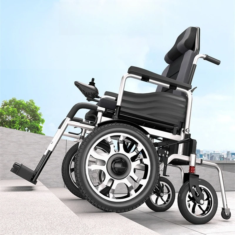 

Electric wheelchair Intelligent fully automatic folding light reclining scooter for the elderly