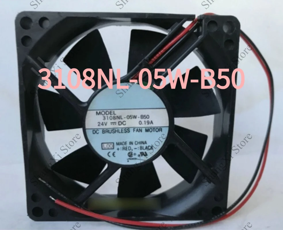 1PC Brand New 3108NL-05W-B50 Cooling Fan DC24V 0.19A 2-Wire 3108NL05WB50 Fast Delivery