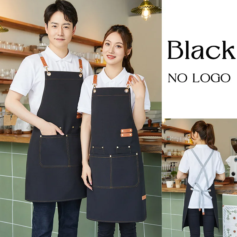 2 قطعة مريلة الطباخ أداة شعار مخصص المئزر الرأس للرجل امرأة عبر الظهر الأشرطة مع 4 جيوب المئزر للطبخ المطبخ