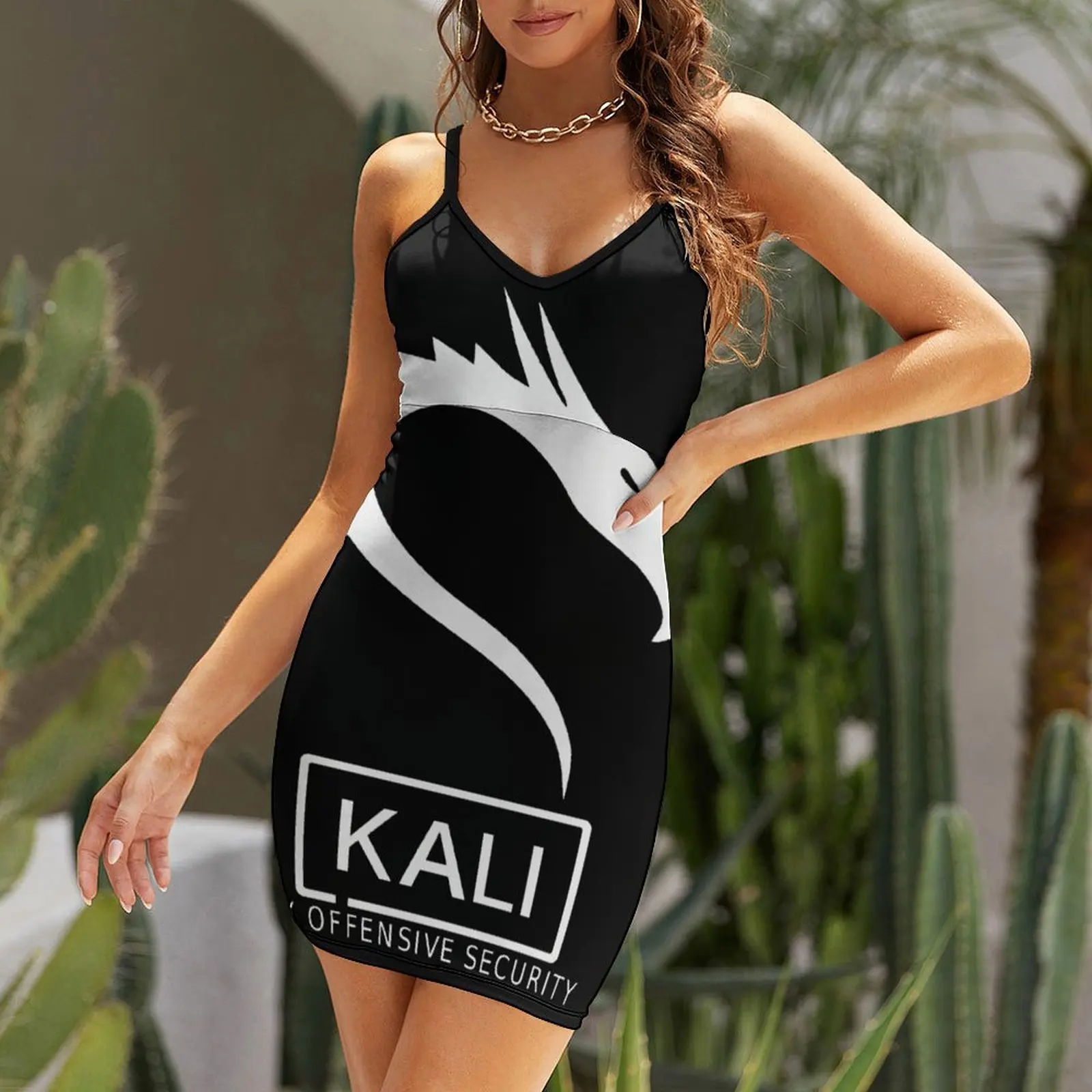 Kali Linux Essential for Sale Women's Sling Dress Graphic Cool Exotic  Woman's Gown Funny Novelty  Vacations Dresses