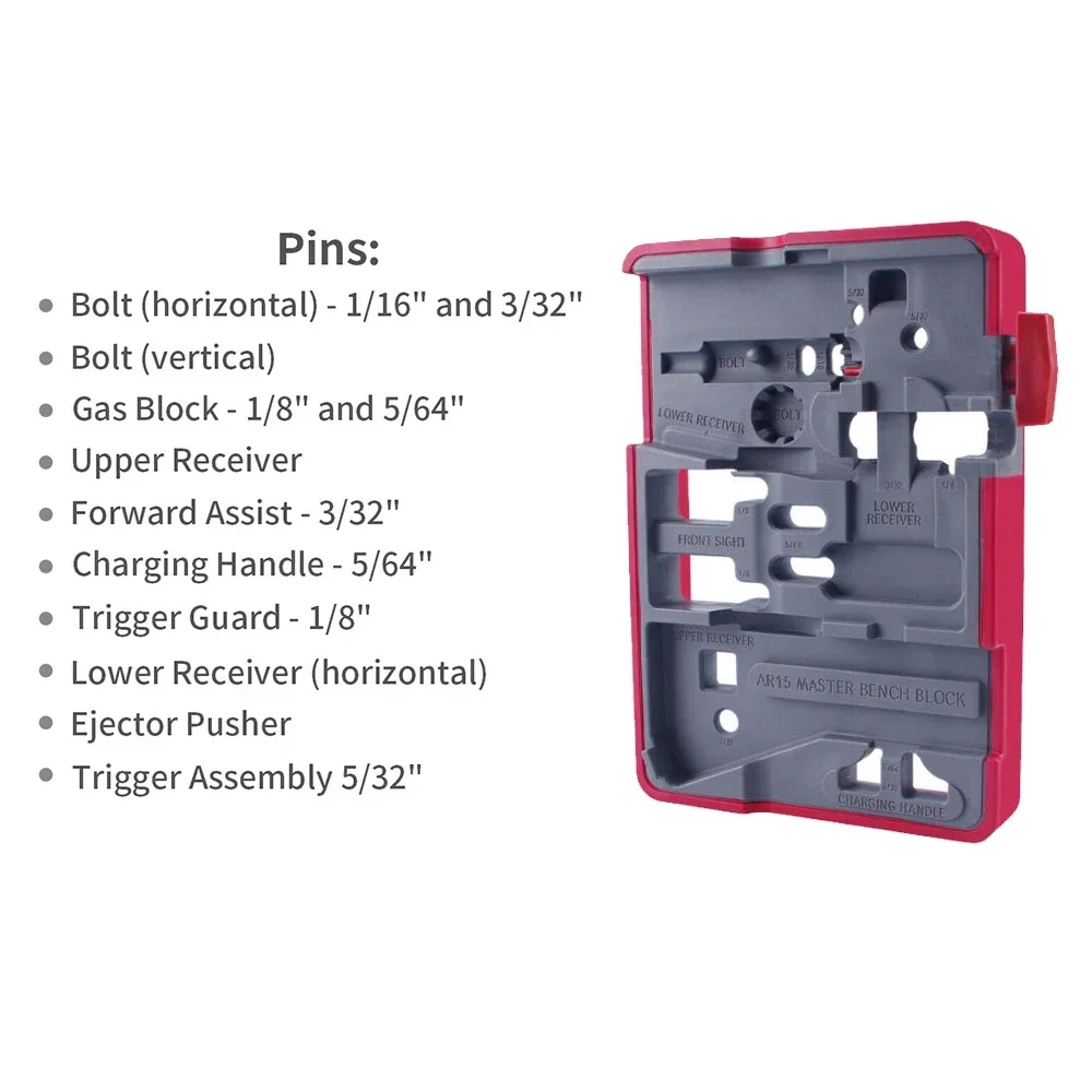 แท่นวางปืนของเล่น AR15 Master Bench Block โครงสร้างแข็งแกร่งพิเศษ พร้อมเครื่องมือซ่อม AR-15  ฐานวางพร้อมแม่เหล็ก 4 จุด พื้นผิวกันลื่น แข็งแรง