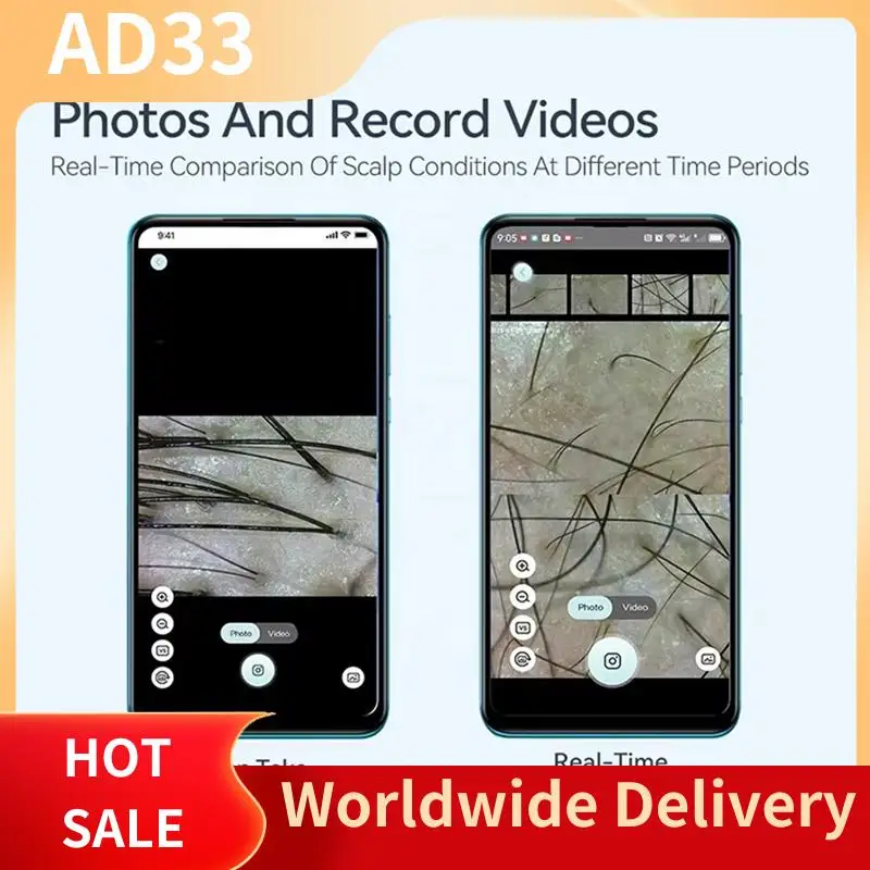 2025 Newscalp Camera Detection Professional Facial Skin Analyzer Machine Digital Microscope Pore Magnifier