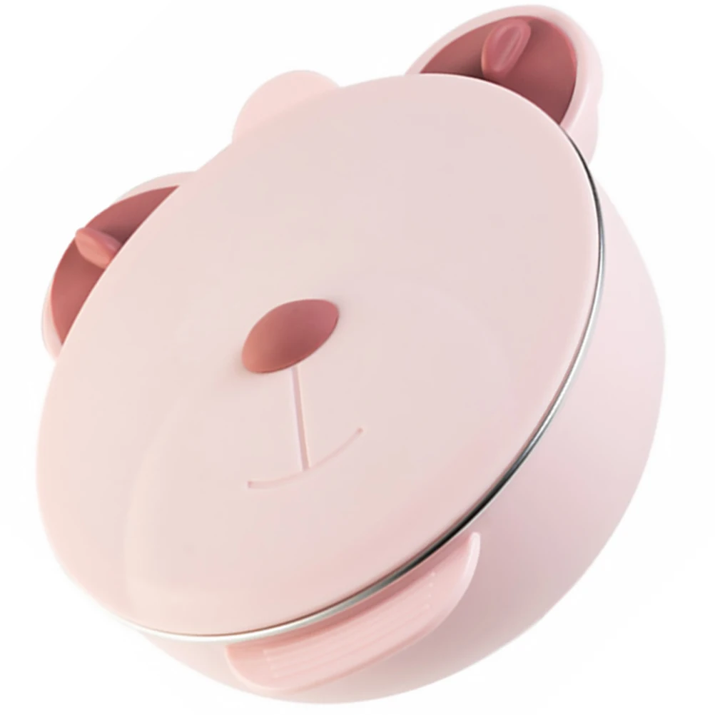 

Baby Feeding Bowl Stainless Steel Food Serving Bowl Portable Insulated Lunch Box For Kids With Lid Suction Design Safe