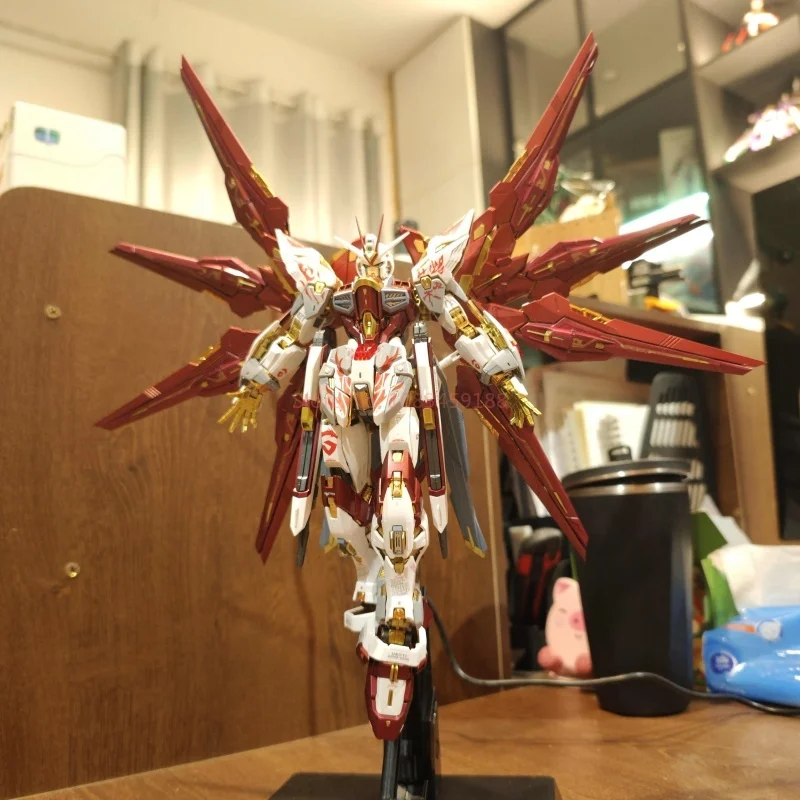 1/100 Mgex Seed Destiny Strike Freedom Midnight Coating Montagemodell Figur Mecha Roboter Statue Ornament Sammlung Geschenkspielzeug