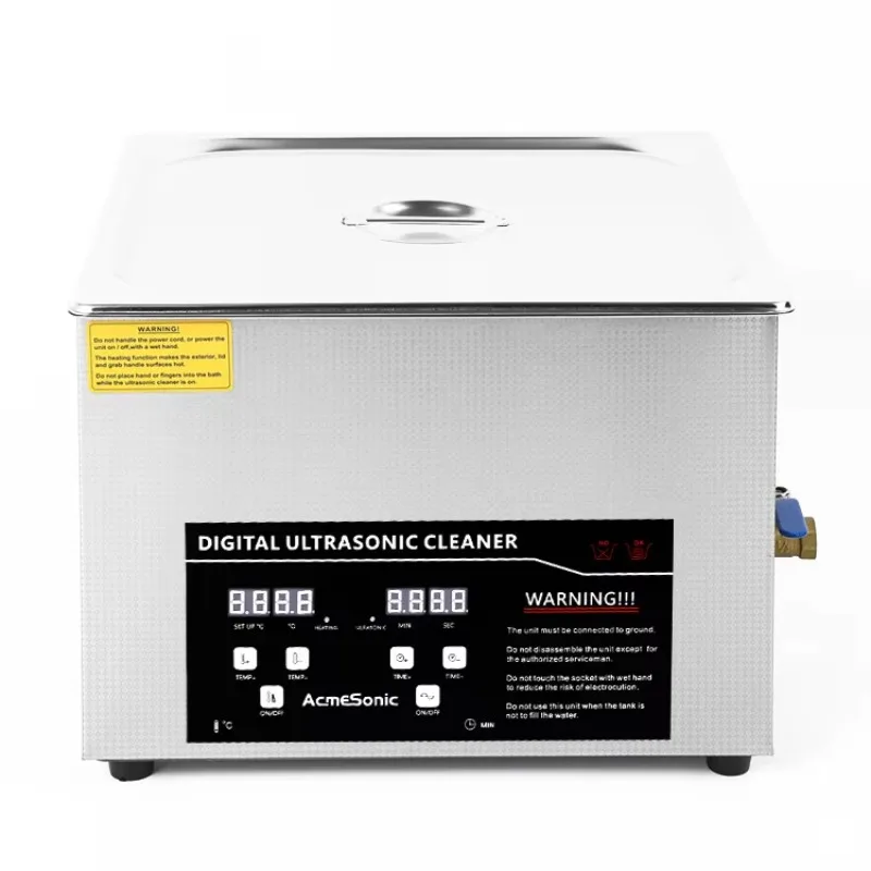 15L Ultrasonic Cleaner Solution for Jewelry Watch Cleaning Industry Heated  with Drainage