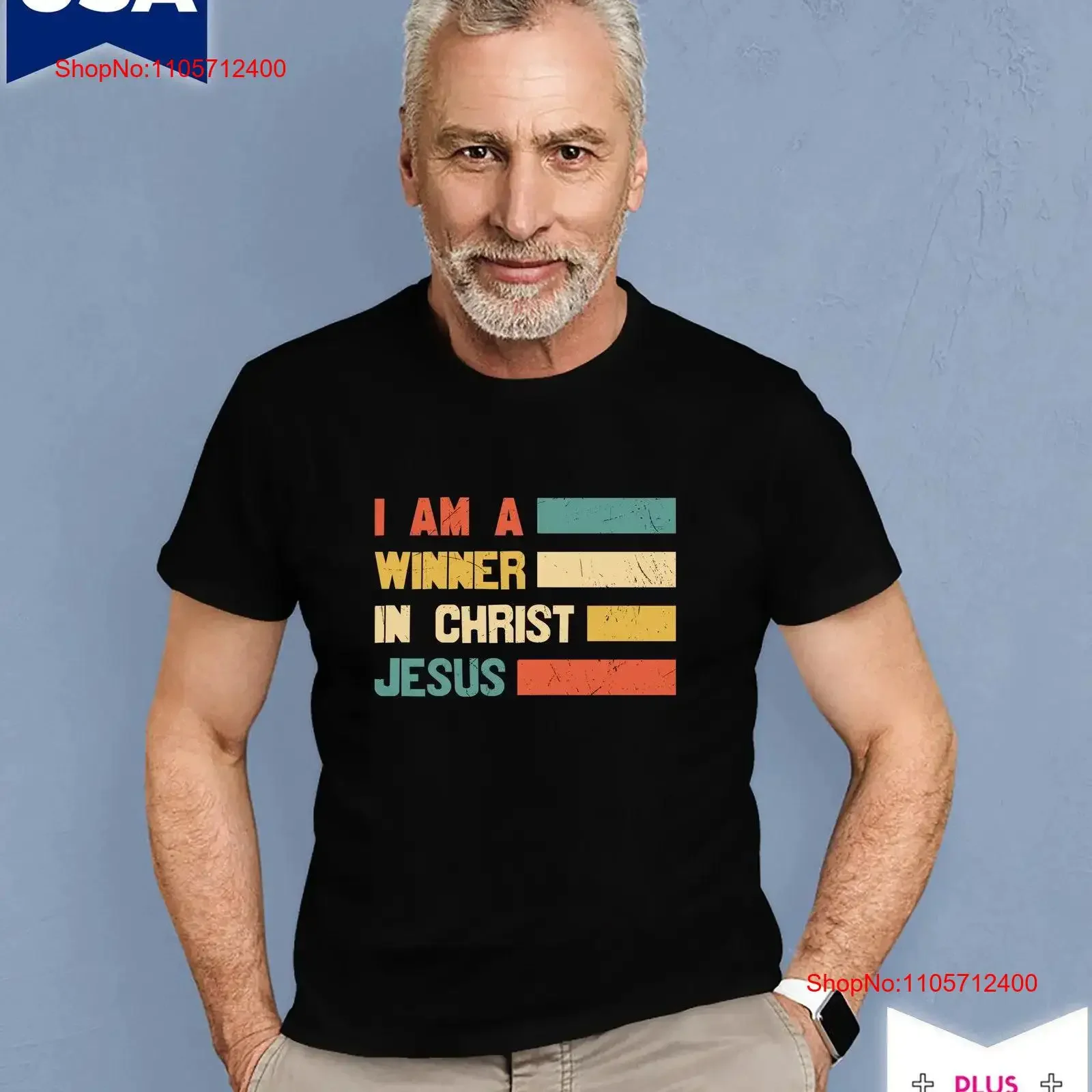 Religious T Shirt I Am a Winner In ChrisT Jesus Love Pray Spiritual for vintage Washed graphic Breathable Unisex Slightly