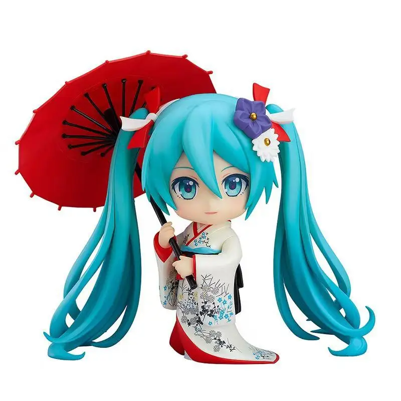 Nowe Figurki Anime Hatsune Miku Glina Ludzkie Stawy Ruchome Model Lalka Kolekcjonerskie Ozdoby Dekoracja Samochodu Prezent dla Fanów Zabawki dla Dzieci