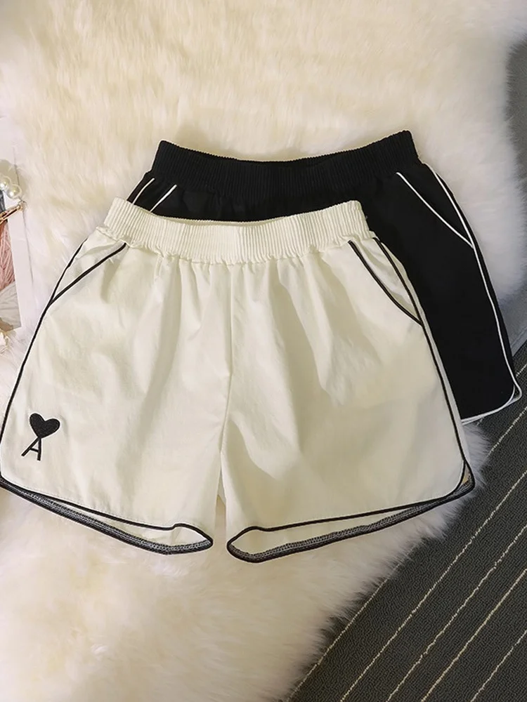 

Women Summer Shorts Elastic Waist Short Loose European Style Students Home Short Women's Fitness Shorts